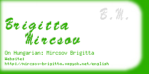 brigitta mircsov business card